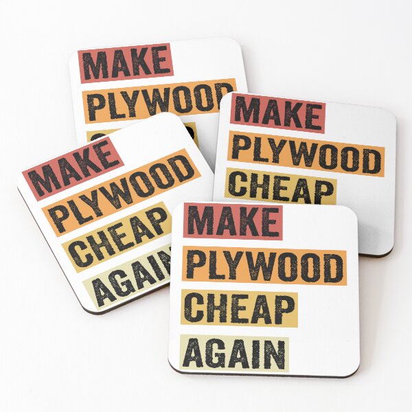 Item preview, Make Plywood Cheap Again - Retro Funny Woodwork and Carpentry designed and sold by FirstTouch.