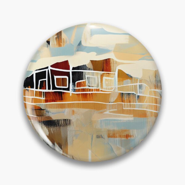 Item preview, Classic Balanced Semi Abstract Modern Farmhouse Pattern Digital Painting designed and sold by CodeAndColors.