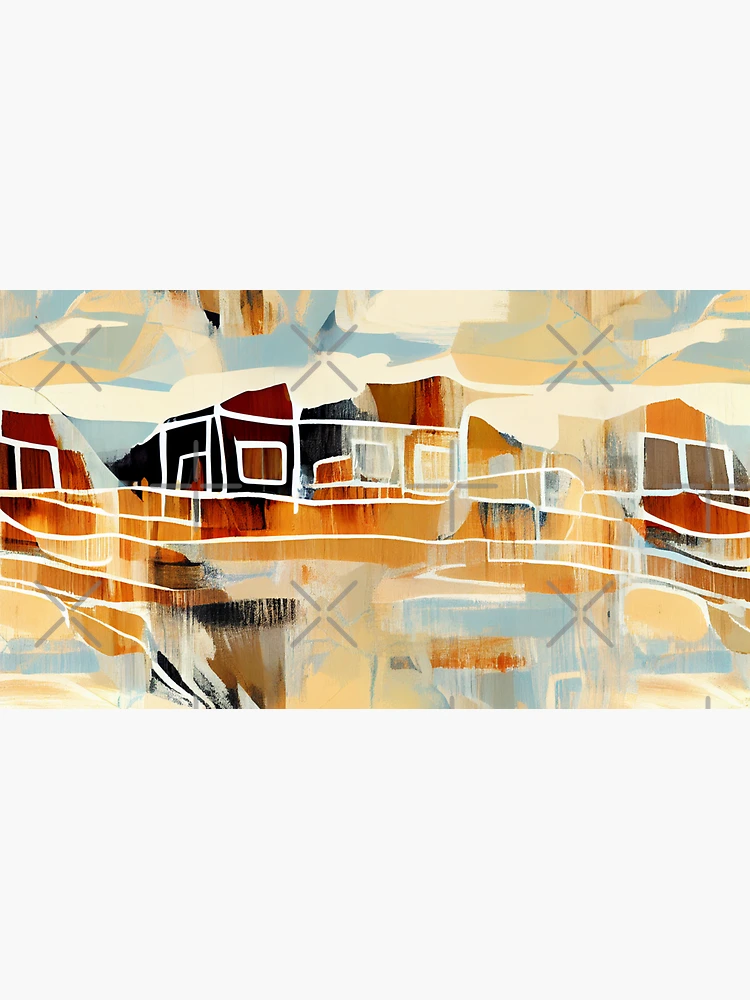 Imagen 3 de 3, Gorra con la obra Classic Balanced Semi Abstract Modern Farmhouse Pattern Digital Painting, diseñada y vendida por CodeAndColors.