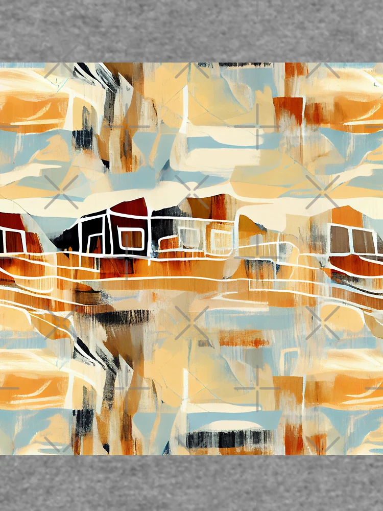 Imagen 6 de 6, Sudadera ligera con la obra Classic Balanced Semi Abstract Modern Farmhouse Pattern Digital Painting, diseñada y vendida por CodeAndColors.