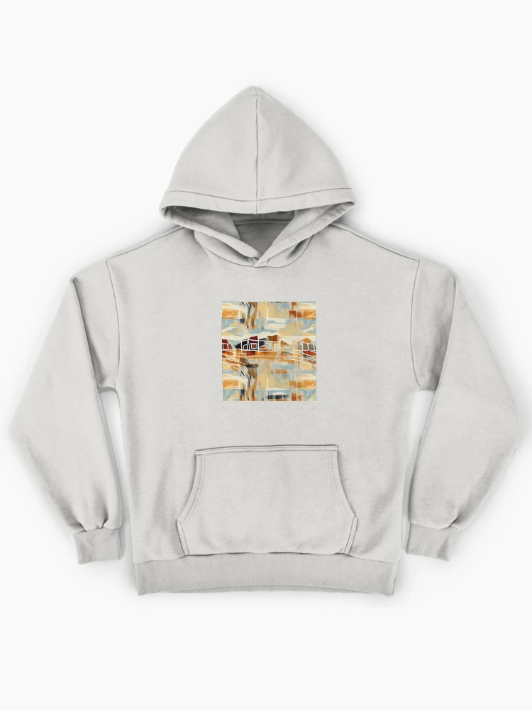 Imagen 1 de 6, Sudadera con capucha oversize prémium con la obra Classic Balanced Semi Abstract Modern Farmhouse Pattern Digital Painting, diseñada y vendida por CodeAndColors.
