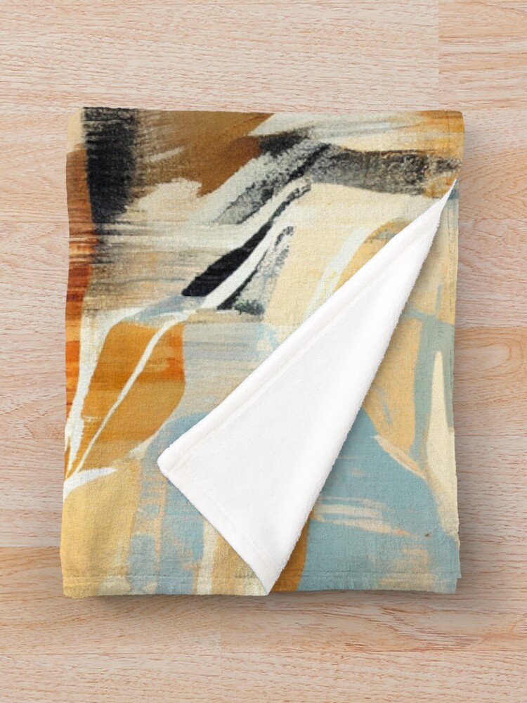 Imagen 3 de 6, Manta con la obra Classic Balanced Semi Abstract Modern Farmhouse Pattern Digital Painting, diseñada y vendida por CodeAndColors.