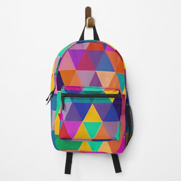 Item preview, Vibrant Abstract Geometric Triangles Pattern - Modern Wall Art Decoration designed and sold by CattlettArt.