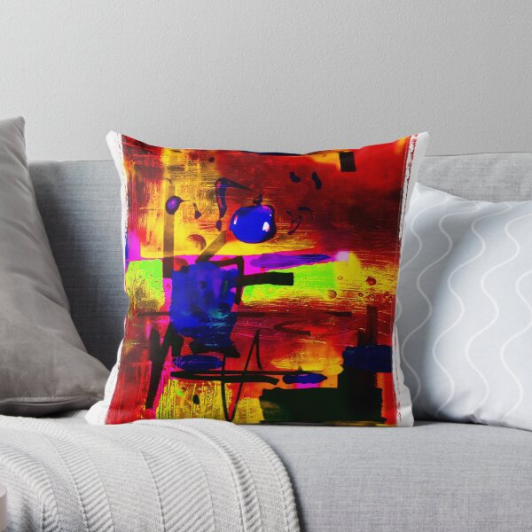 'tone deaf' Throw Pillow