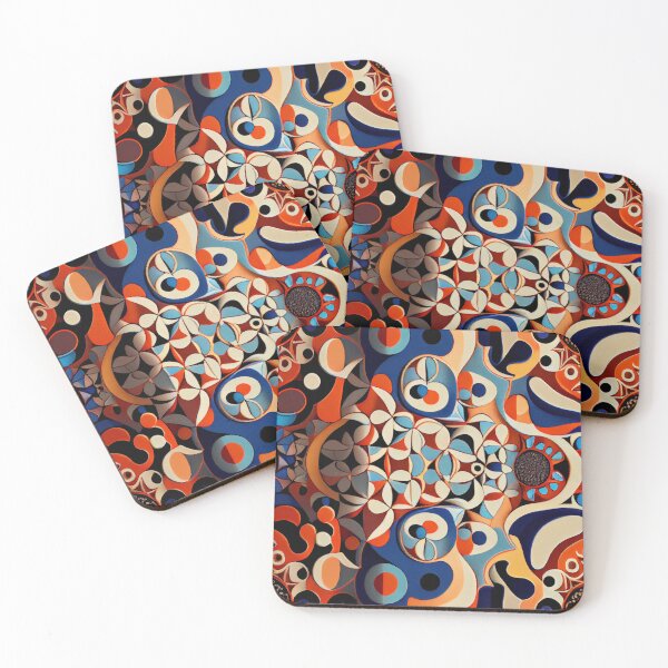 Item preview, Irregular Abstract Ceramic Traditional Pattern Digital Painting designed and sold by CodeAndColors.