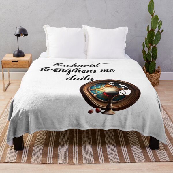 Item preview, Eucharist strengthens me daily designed and sold by Estevam Marinho.