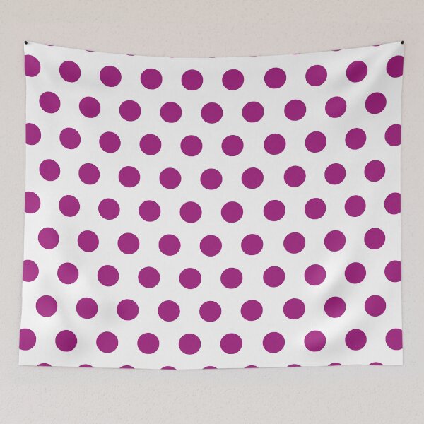 Item preview, Purple Polka Dots on White Background designed and sold by starrylite.