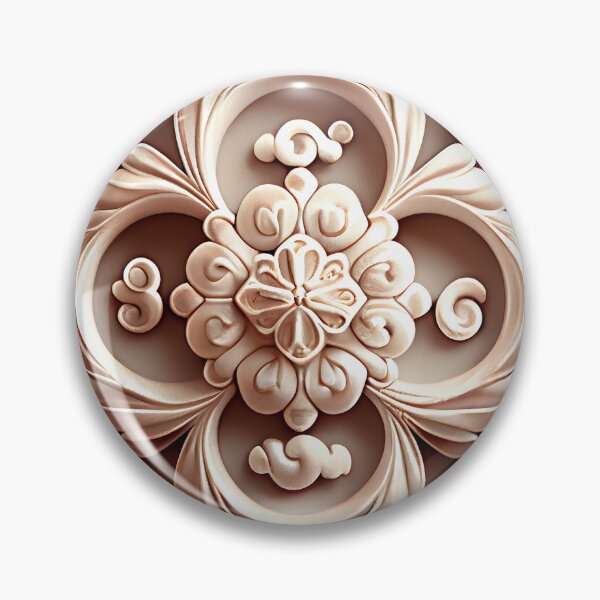 Artikelvorschau, Clay Delicate Baroque Industrial Pattern Digital Painting entworfen und verkauft von CodeAndColors.