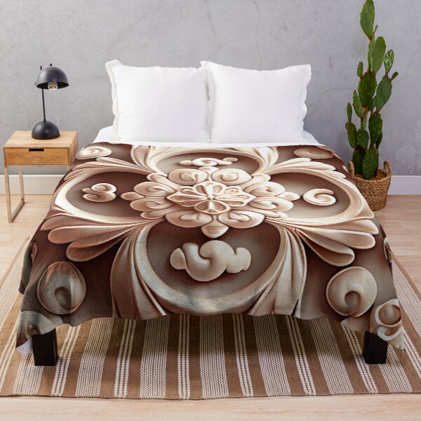 Item preview, Clay Delicate Baroque Industrial Pattern Digital Painting designed and sold by CodeAndColors.