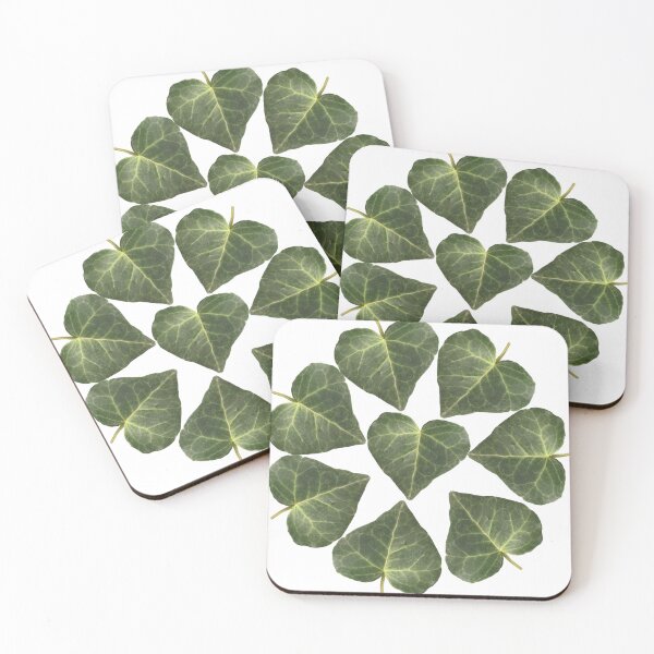 Item preview, Hearts of green leaves, Ivy leaf pattern, Botanical valentine pattern, St. Patrick's Day designed and sold by EveryDayDabble.
