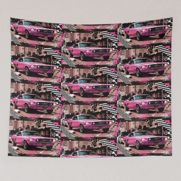 Item preview, Pink Classic Car  designed and sold by TheVaultArt.