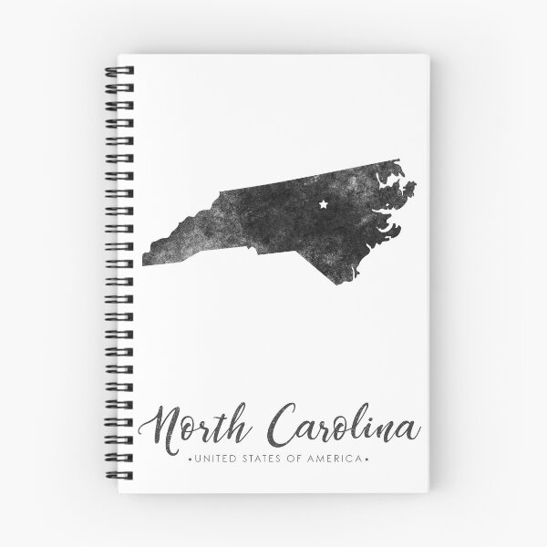 Item preview, North Carolina State Map Art - Grunge Silhouette designed and sold by Studio Grafiikka.