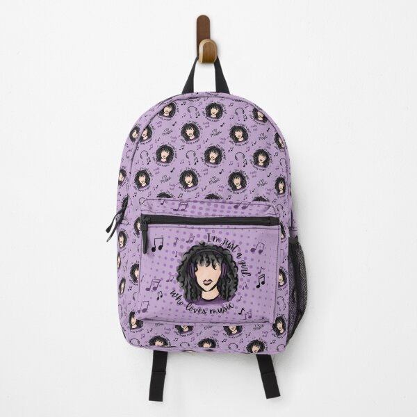 Item preview, I am Just a Girl who Loves Music (Black) designed and sold by Curly-Cuties.