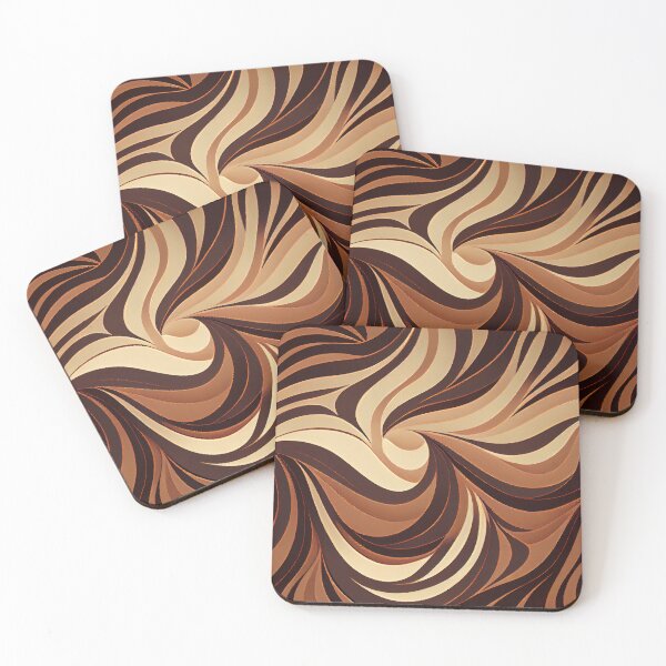 Item preview, Brown Modern Coastal Pattern Digital Painting designed and sold by CodeAndColors.