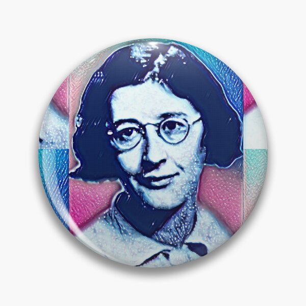 Item preview, Simone Weil Artwork | Simone Weil Portrait | Simone Weil Wall Art  designed and sold by Suyogsonar25.