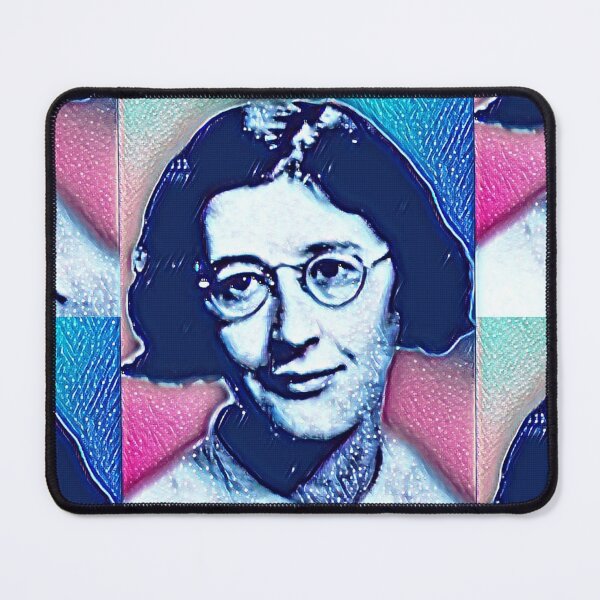 Item preview, Simone Weil Artwork | Simone Weil Portrait | Simone Weil Wall Art designed and sold by Suyogsonar25.