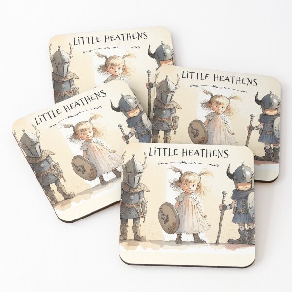 Item preview, Little Heathens Young Vikings Illustration designed and sold by Gralok.