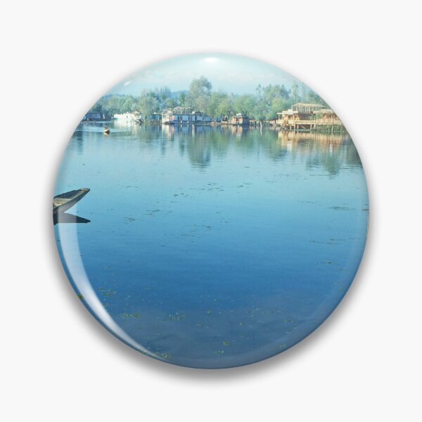 Item preview, 1970s - Lone boat on the Dal Lake, Kashmir, Houseboats in the background, India designed and sold by thatwaslife.