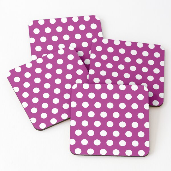 Item preview, White Polka Dots on Purple Background designed and sold by starrylite.