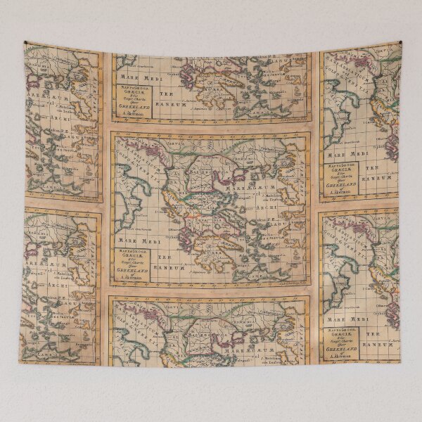 Item preview, Vintage Map of Greece from 1768 designed and sold by depresident.