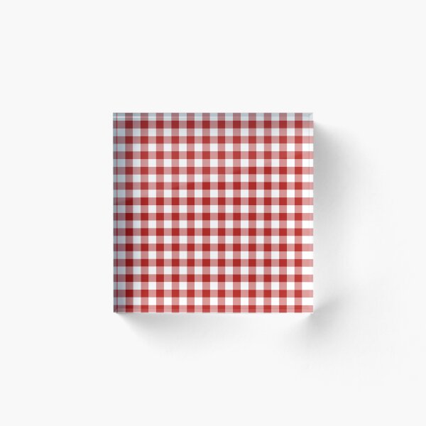 Item preview, Red Gingham Check Pattern designed and sold by Kalite.
