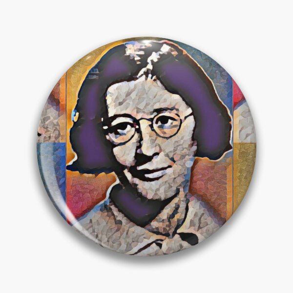 Item preview, Simone Weil Artwork | Simone Weil Portrait | Simone Weil Wall Art  designed and sold by Suyogsonar25.