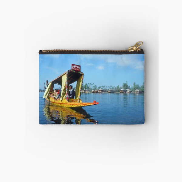 Item preview, 1970s - Lone boat on the Dal Lake, Kashmir, Houseboats in the background, India designed and sold by thatwaslife.