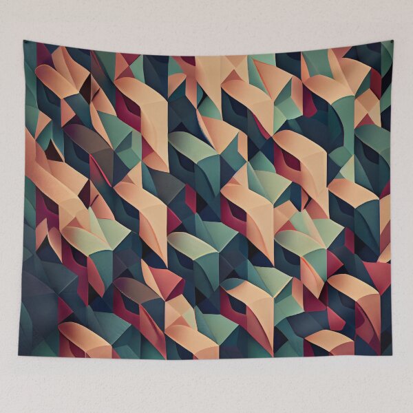 Item preview, Muted Pattern Digital Painting designed and sold by CodeAndColors.
