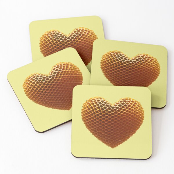 Item preview,  Honeycomb Heart designed and sold by Digiheart.