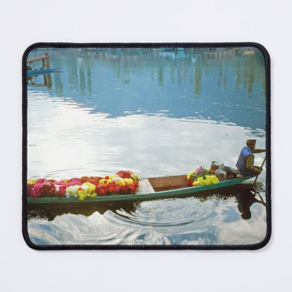 Item preview, 1970s - Lone boatman carrying flowers, Dal Lake, Kashmir, India designed and sold by thatwaslife.