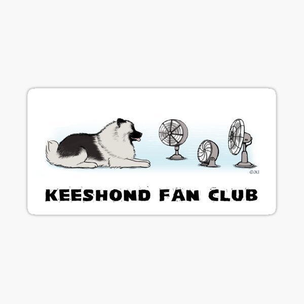 Item preview, Keeshond Fan Club | Cool Keesie Dog designed and sold by Jenn Inashvili.