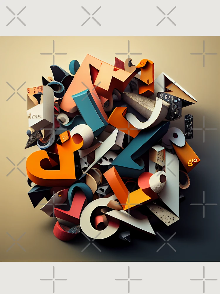 Thumbnail 6 von 6, Premium Oversized Pullover, Apostrophe in the Celerity Jumble Digital Painting designt und verkauft von CodeAndColors.