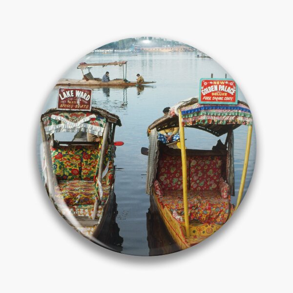 Item preview, 1970s - Tourist Long Boats on the Dal Lake, Kashmir, India designed and sold by thatwaslife.