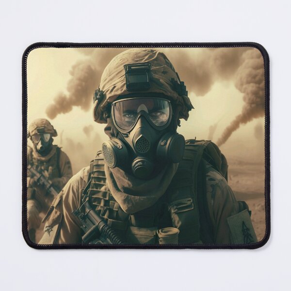 Item preview, Desert warfare soldier deployment designed and sold by AiArtestry.