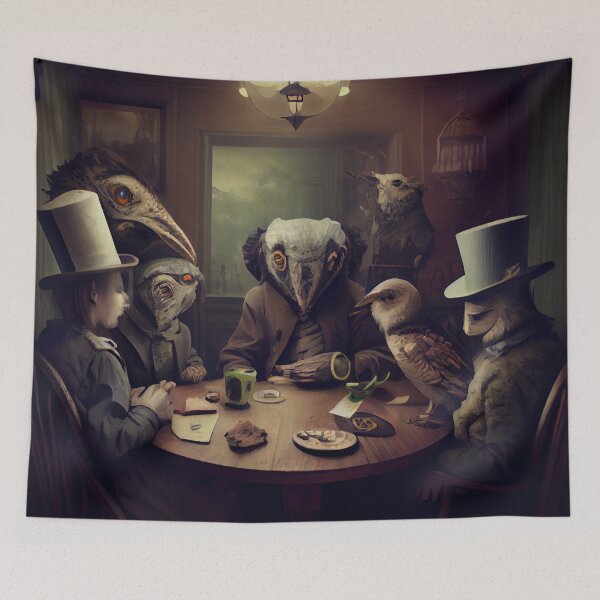 Item preview, The Odd Gathering Digital Painting designed and sold by CodeAndColors.