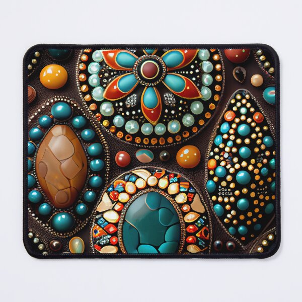 Item preview, Bejeweled Country Pattern Digital Painting designed and sold by CodeAndColors.