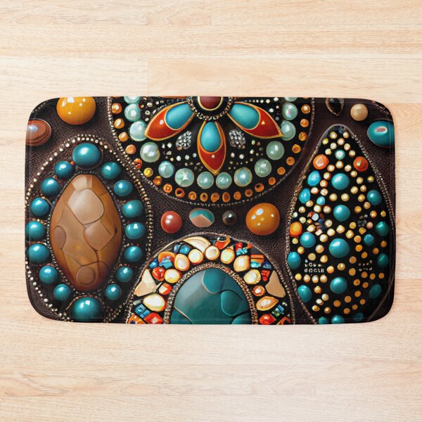 Item preview, Bejeweled Country Pattern Digital Painting designed and sold by CodeAndColors.
