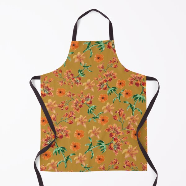 Item preview, Orange Floral Surface Pattern designed and sold by PBJArt.