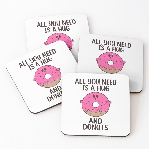 Item preview, all you need is hug and donuts designed and sold by Design_for_merch.
