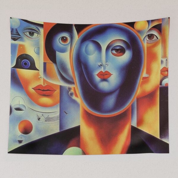 Item preview, Retro Futurism Geometry Face - Cool Art designed and sold by joejiing.