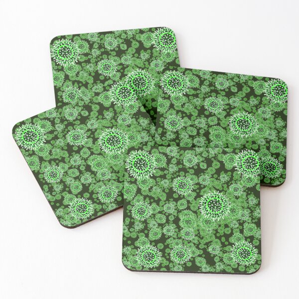 Item preview, Green Flu Pattern designed and sold by vividbiology.