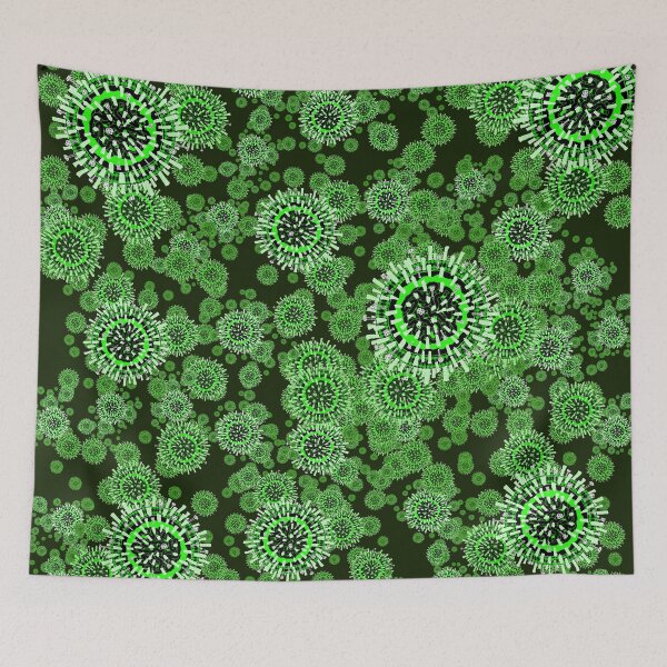 Item preview, Green Flu Pattern designed and sold by vividbiology.