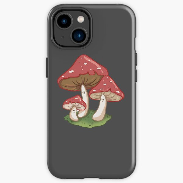 Mushroom Pattern Cute Cottagecore Aesthetic Mycology Fungi iPhone Tough Case