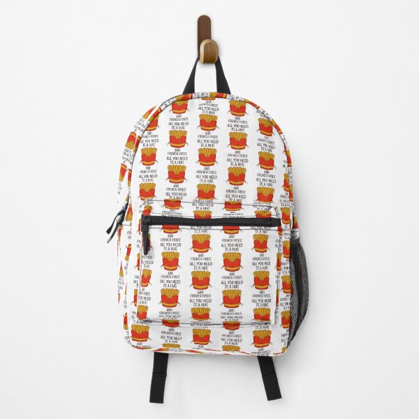Item preview, cute and funny character all you need is hug and french fries designed and sold by Design_for_merch.