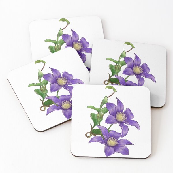 Item preview, CLEMATIS FLOWERS designed and sold by Springethereal.