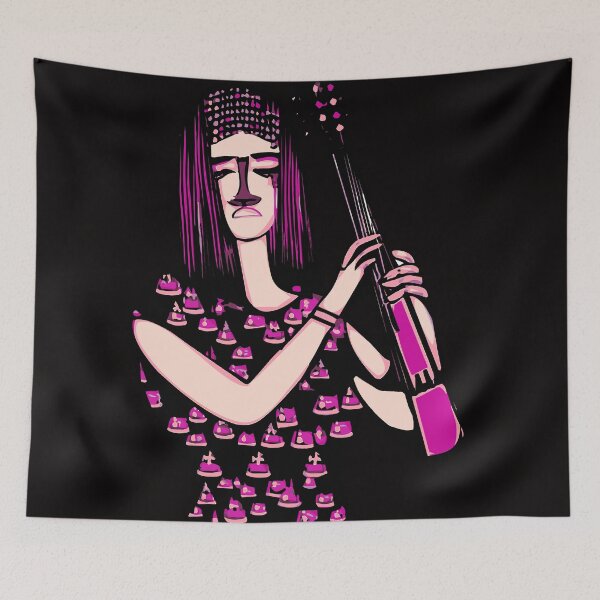 Item preview, "Electric Pizza Party: A Violin Performance by a Fashionable Musician" designed and sold by FunnyShopGirl.
