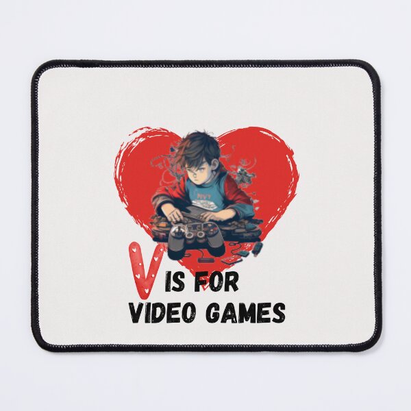 Item preview, Valentines Day Boys Kids Son V Is For Video Games Gamer designed and sold by Clouth Clothing ⭐⭐⭐⭐⭐.