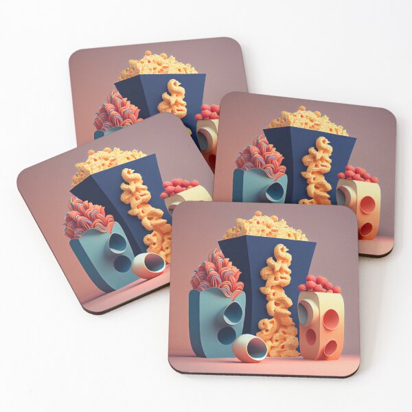 Item preview, Tissue Cereal and a Sculptural Dream Digital Painting designed and sold by CodeAndColors.