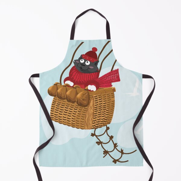 Item preview, Hand-drawn Digital Art. Fun Cat' Story. Hot Air Balloon journey designed and sold by DigiPicStock.