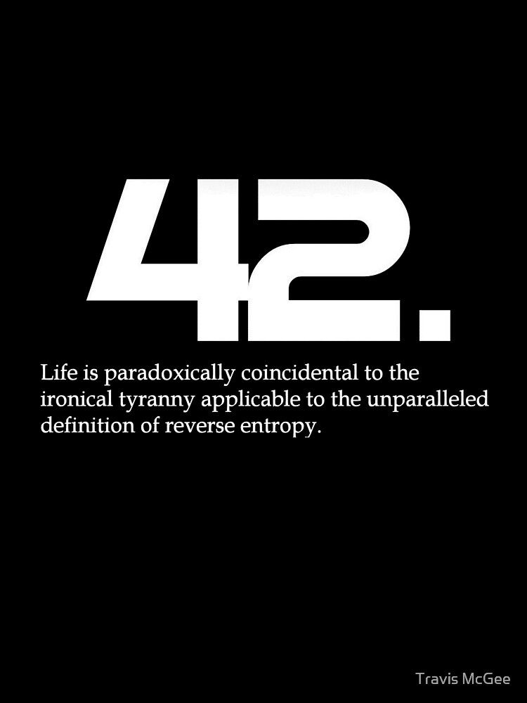 hitchhiker's guide to the galaxy 42 shirt